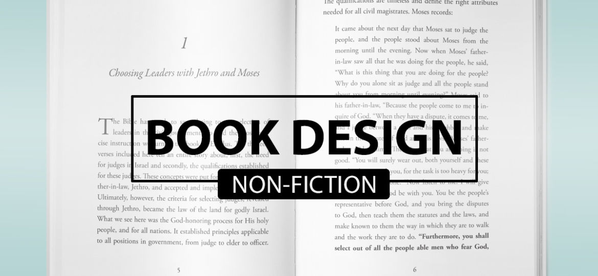 Typesetting, non-fiction book design and page layout